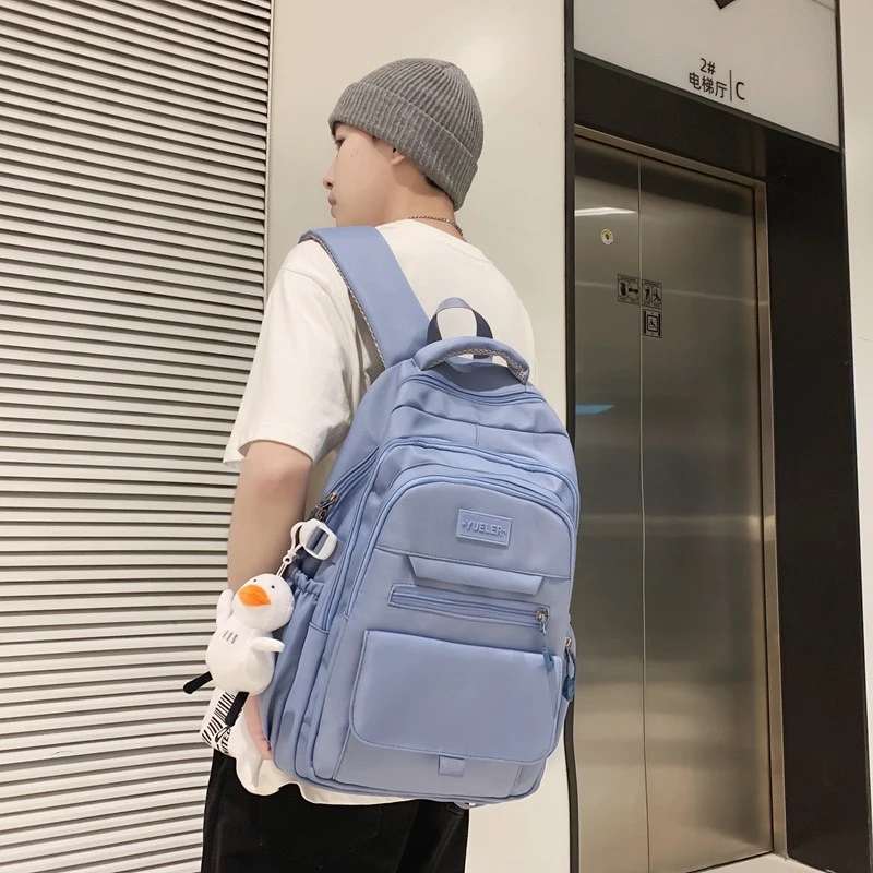 Kawaii Large Capacity Pastel College Canvas Backpack 9 Kawaii Large Capacity Pastel College Canvas Backpack - Image 9