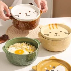 Kawaii Japanese Style Ceramic Cat Bowl – Special Edition
