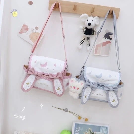 Kawaii Japanese Style Bunny Moon Shoulder Bag 2 Kawaii Japanese Style Bunny Moon Shoulder Bag - Image 2