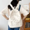 Kawaii Floral Korean Style College Student Backpack