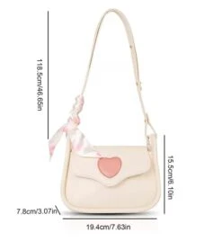 Kawaii Therapy Korea Pastel Hearts Sling Bag – Special Edition -Kawaiitherapy Shop 0 1572ea