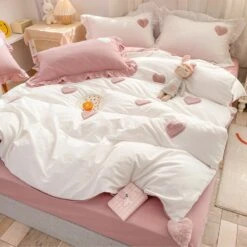 Kawaii Therapy Pastel Hearts Bedsheet – Special Edition -Kawaiitherapy Shop 0 1a7c15