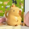 Kawaii Capybara Ceramic Tea Cup – Limited Edition