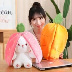 Kawaii Fruit Bunny Strawberry Plush – Limited Edition
