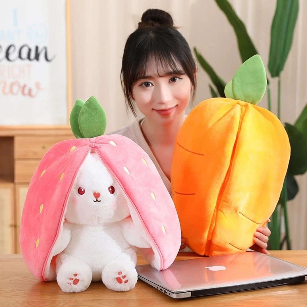 Kawaii Fruit Bunny Strawberry Plush – Limited Edition 1 Kawaii Fruit Bunny Strawberry Plush – Limited Edition