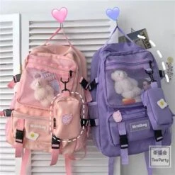 Kawaii Korea Style Multi-Pocket Shoulder Backpack
