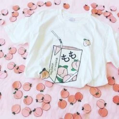 Kawaii Momo Peach Harajuku Shirt