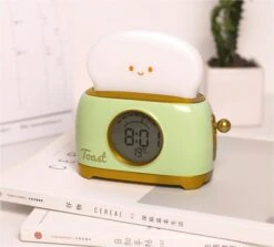Kawaii Bread Toast Retro Alarm Clock – Limited Edition -Kawaiitherapy Shop 0 3963c1