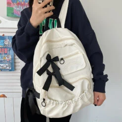 Kawaii Harajuku Lace Fashion Canvas Backpack – Limited Edition -Kawaiitherapy Shop 0 3ed48d