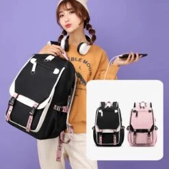 Kawaii Multipocket Large Capacity Backpack – Limited Edition -Kawaiitherapy Shop 0 42aba0