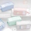 Kawaii Large Capacity Pastel Prism Zipper Pencil Case