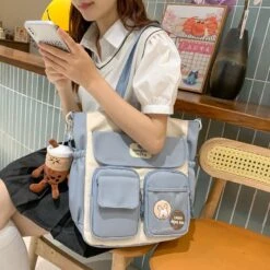 Kawaii Japanese Style Preppy Shoulder Bag – Limited Edition -Kawaiitherapy Shop 0 45757b