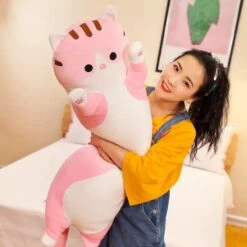 Kawaii Long Cat Pillow Plush XL (90cm) -Kawaiitherapy Shop 0 4749f3