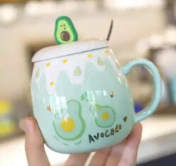 Kawaii Fruit Strawberry Avocado Ceramic Cups – Limited Edition -Kawaiitherapy Shop 0 4b1d6e