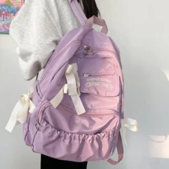 Kawaii Harajuku Lace Fashion Canvas Backpack – Limited Edition -Kawaiitherapy Shop 0 4fdabe
