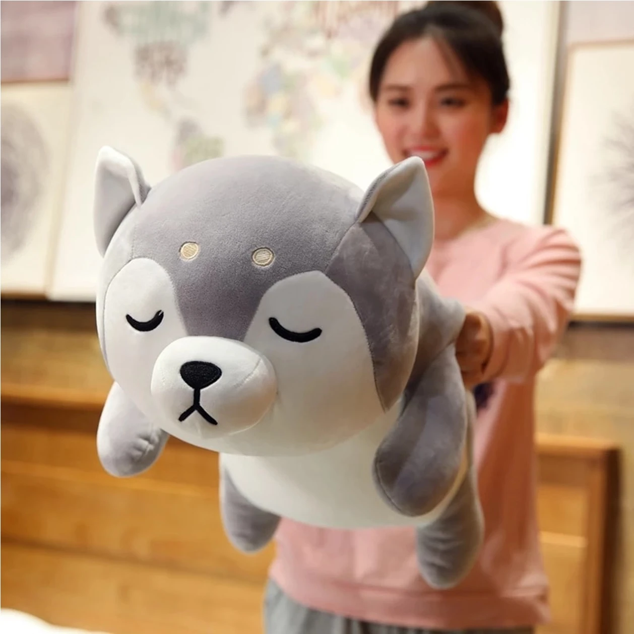 Kawaii Cuddle Series Husky Shiba Inu Plush (45cm) 1 Kawaii Cuddle Series Husky Shiba Inu Plush (45cm)