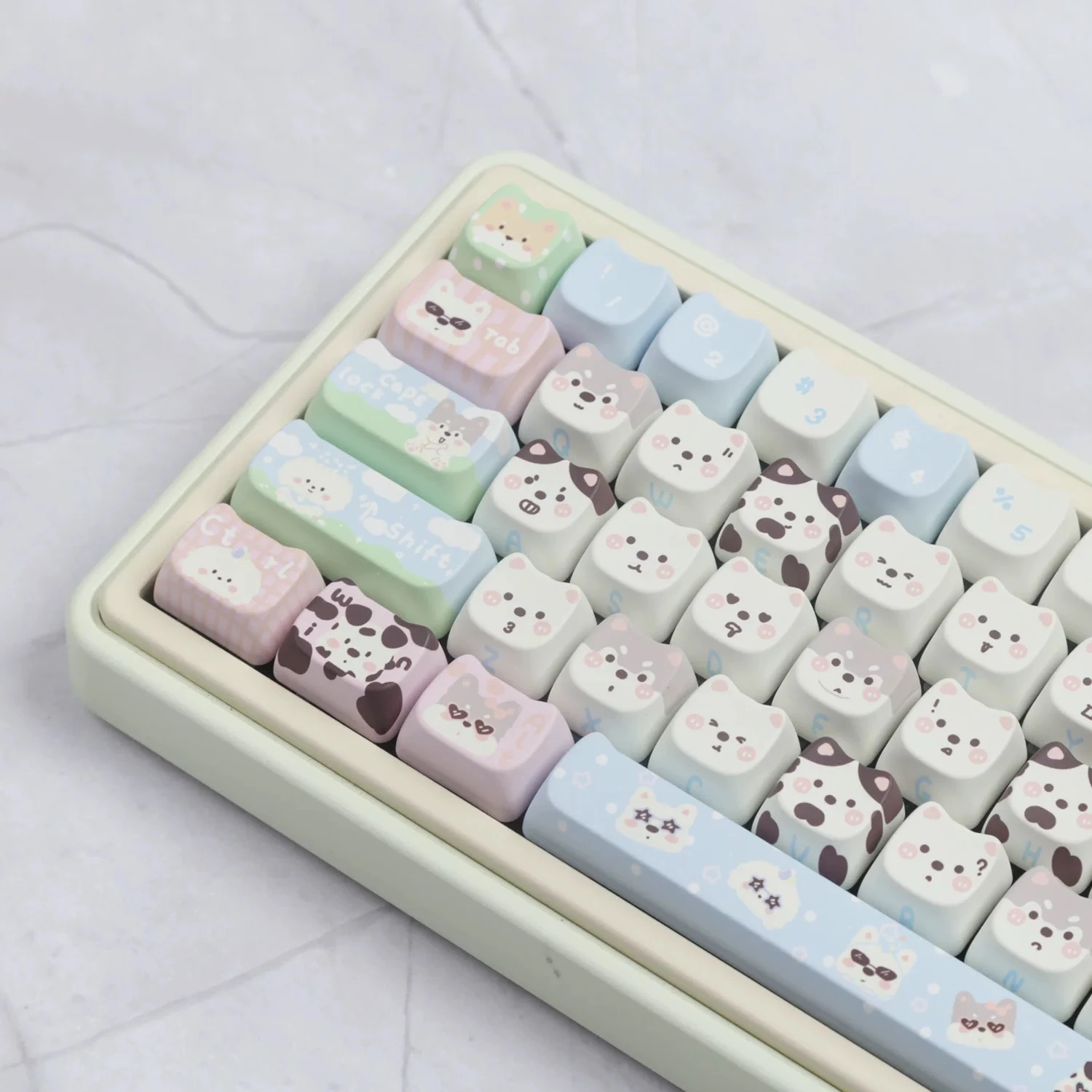 Kawaii Mao Profile Shiba Inu Keycap Set (140 Keys) – Special Edition 5 Kawaii Mao Profile Shiba Inu Keycap Set (140 Keys) – Special Edition - Image 5