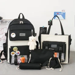 Kawaii Ita Style Harajuku Backpack Set – Special Edition -Kawaiitherapy Shop 0 56dca5