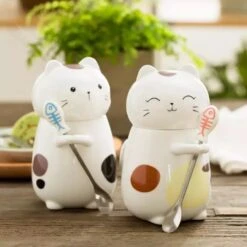 Kawaii Neko Cat Ceramic Mug – Limited Edition -Kawaiitherapy Shop 0 58d192
