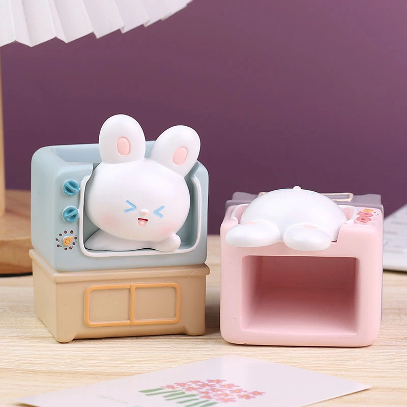 Kawaii Bunny TV Stationery Holder Doll – Limited Edition 5 Kawaii Bunny TV Stationery Holder Doll – Limited Edition - Image 5