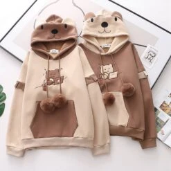 Kawaii Chocolate Bear Harajuku Hoodie – Limited Edition