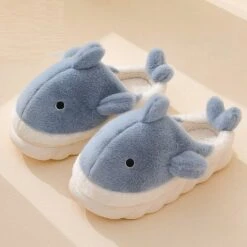 Kawaii Fuzzy Shark Cloud Slides – Limited Edition -Kawaiitherapy Shop 0 6213eb
