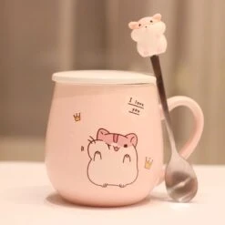 Kawaii Hamster Ceramic Cup (450ml) – Limited Edition -Kawaiitherapy Shop 0 64966c
