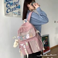 Kawaii Harajuku Style College Backpack -Kawaiitherapy Shop 0 656b0b
