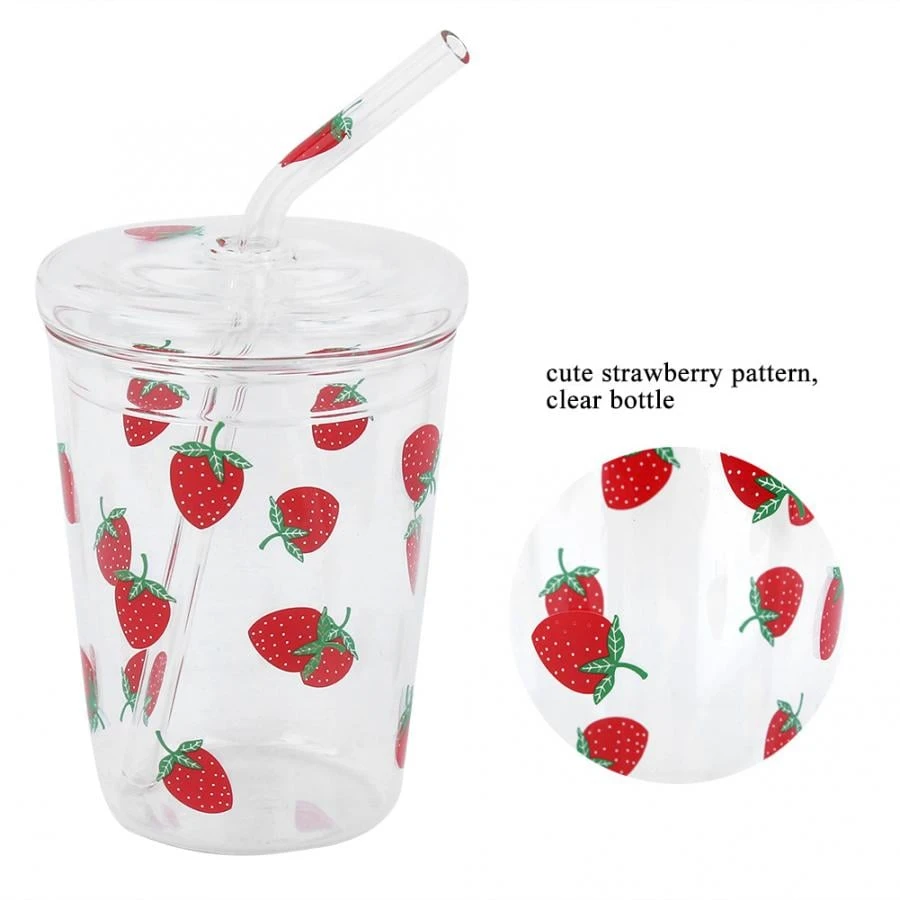 Kawaii Strawberry Glass Cup 6 Kawaii Strawberry Glass Cup - Image 6