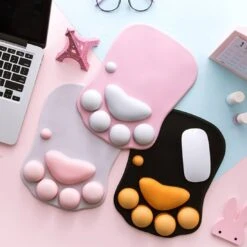 Kawaii Cat Paw 3D Mousepad – Limited Edition