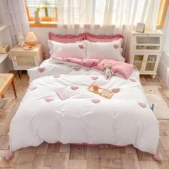 Kawaii Therapy Pastel Hearts Bedsheet – Special Edition -Kawaiitherapy Shop 0 6e8cc0