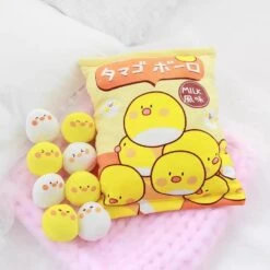 A Bag Of Kawaii Yellow Chick Dolls