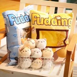 A Bag Of Kawaii Neko Cat Pudding Dolls -Kawaiitherapy Shop 0 72a98c