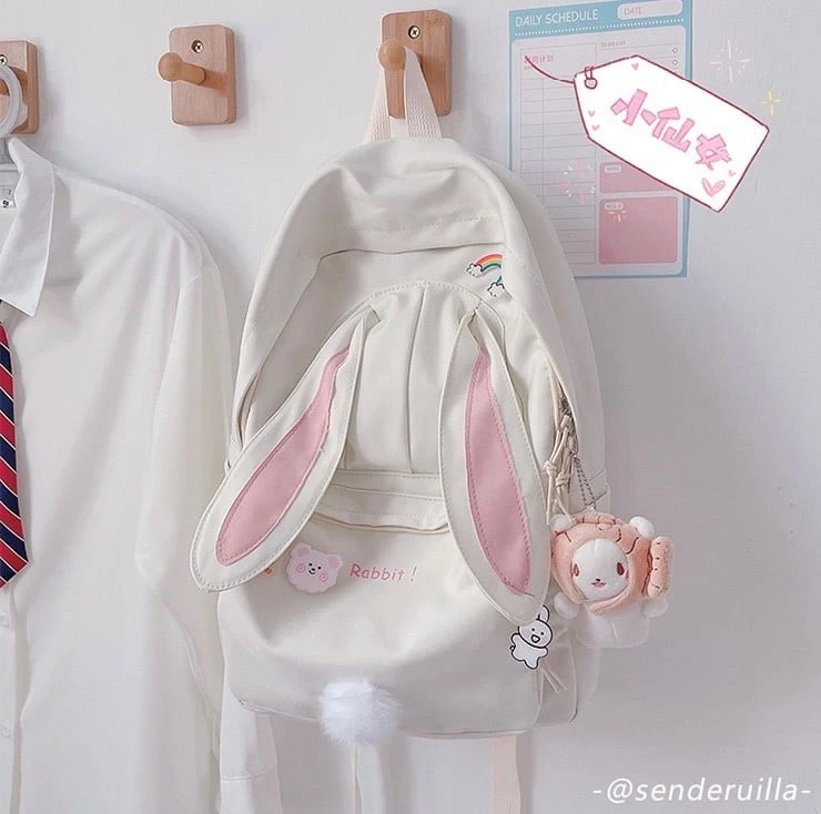 Kawaii Cute Rabbit Ears Harajuku Backpack – Limited Edition 3 Kawaii Cute Rabbit Ears Harajuku Backpack – Limited Edition - Image 3