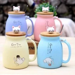 Kawaii Kitty Cat Ceramic Mug – Limited Edition