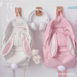 Kawaii Cute Rabbit Ears Harajuku Backpack – Limited Edition