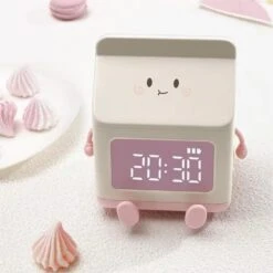 Kawaii Therapy Milk Carton Digital Alarm Clock – Limited Edition -Kawaiitherapy Shop 0 866301
