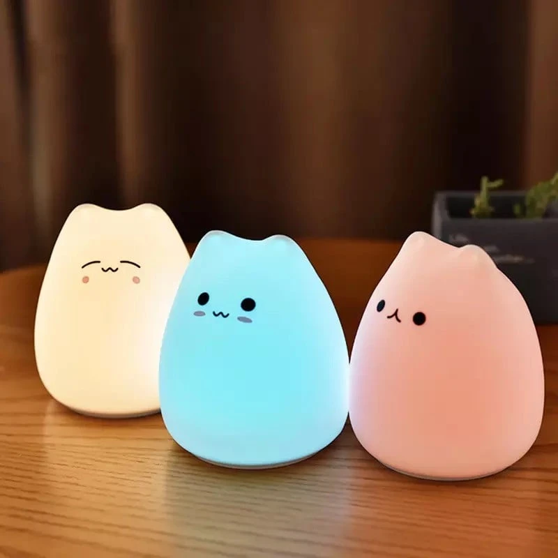 Kawaii Cat Silicone Lamp – Limited Edition 2 Kawaii Cat Silicone Lamp – Limited Edition - Image 2