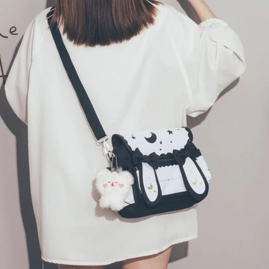 Kawaii Japanese Style Bunny Moon Shoulder Bag 5 Kawaii Japanese Style Bunny Moon Shoulder Bag - Image 5