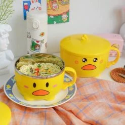 Kawaii Duck Noodle Bowl – Limited Edition -Kawaiitherapy Shop 0 8871d2