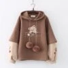 Kawaii Japanese Style Bear Embroidery Hoodie – Limited Edition