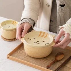 Kawaii Japanese Style Ceramic Cat Bowl – Special Edition -Kawaiitherapy Shop 0 9181c7