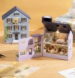 Kawaii DIY Mini Wooden Cottage Dollhouse -Kawaiitherapy Shop 0 95e001