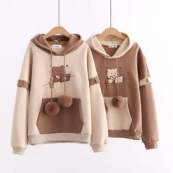 Kawaii Chocolate Bear Harajuku Hoodie – Limited Edition -Kawaiitherapy Shop 0 969d1a