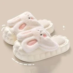 Kawaii Bunny Ears Plush Slippers – Limited Edition -Kawaiitherapy Shop 0 99094d