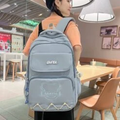 Kawaii Korean Style Large Capacity Pastel Backpack – Limited Edition -Kawaiitherapy Shop 0 9a65a9