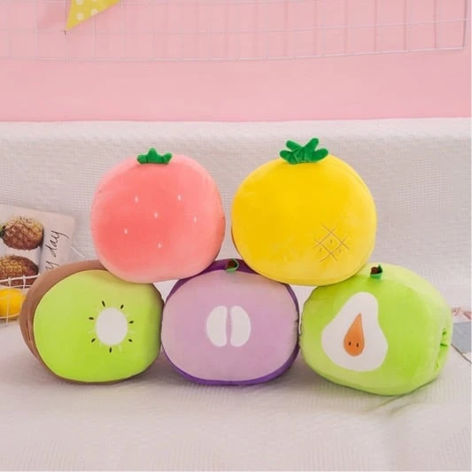 Kawaii Fruit Series Hand Warmer Cushion – Limited Edition 1 Kawaii Fruit Series Hand Warmer Cushion – Limited Edition