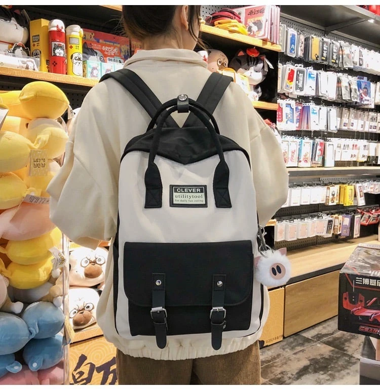 Kawaii Korea Pastel Candy College Backpack – Limited Edition 5 Kawaii Korea Pastel Candy College Backpack – Limited Edition - Image 5