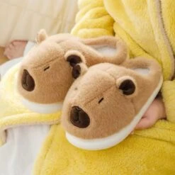 Kawaii Therapy Capybara Winter Plush Slippers -Kawaiitherapy Shop 0 a95d87