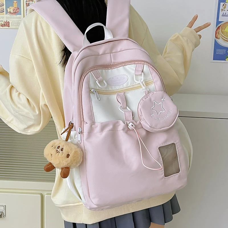 Kawaii Korean Style Dreamy Pastel Backpack – Limited Edition 2 Kawaii Korean Style Dreamy Pastel Backpack – Limited Edition - Image 2